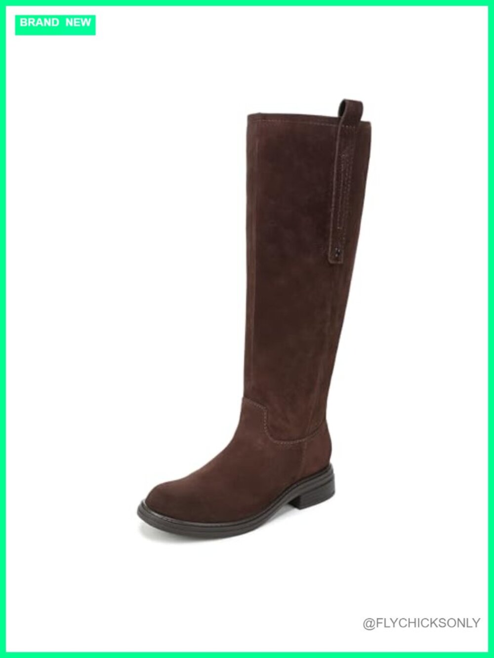 Naturalizer Narrow Calf Knee High Boots Suede Block Heel Comfort